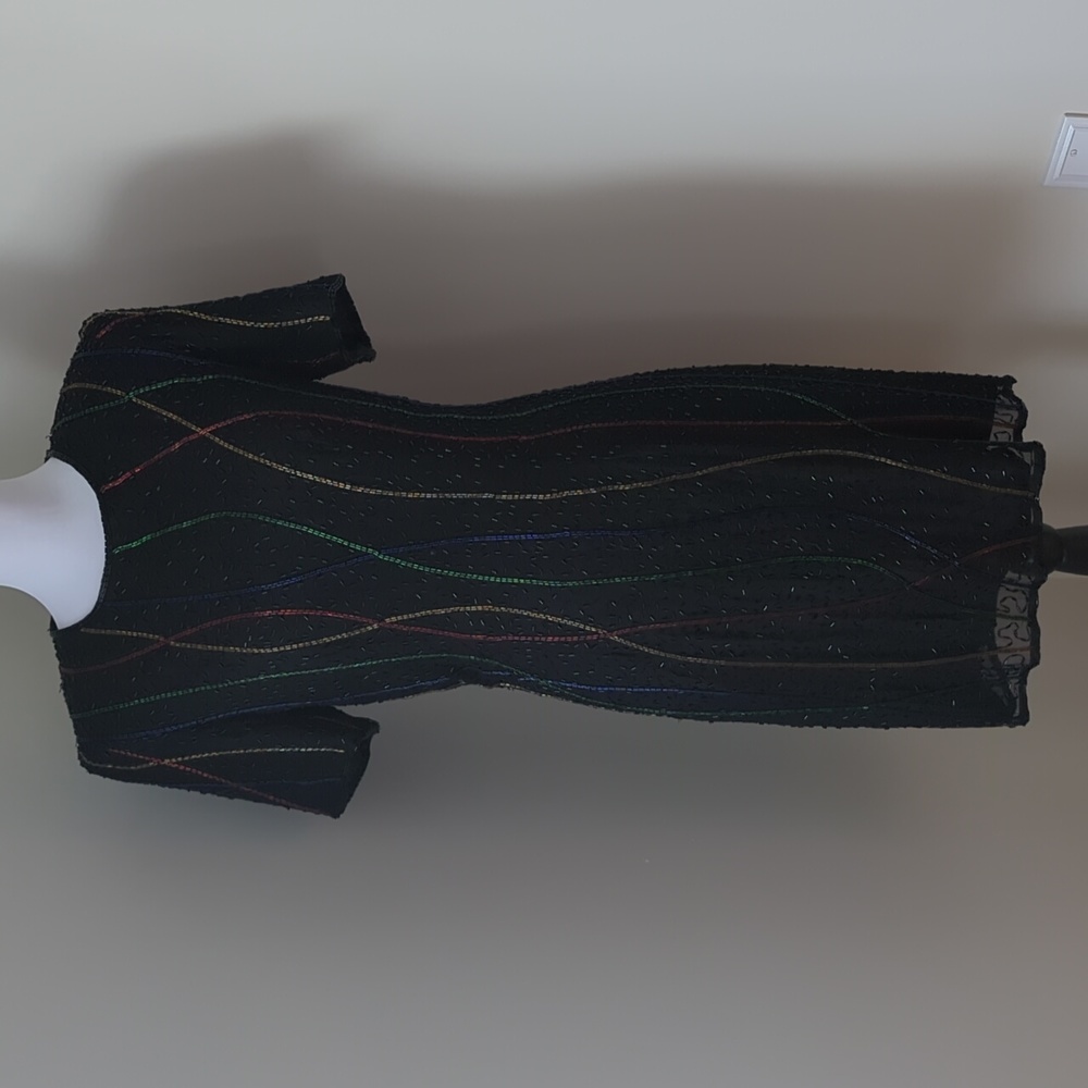 Vintage silk beaded dress size 10